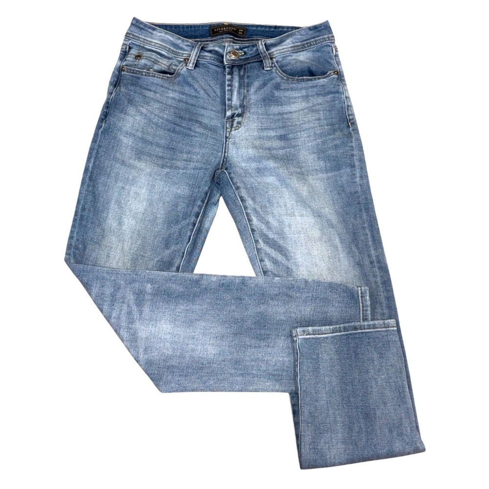 Liverpool Jeans Mens 30W 32L Blue Eco-Logical Straight Leg Denim